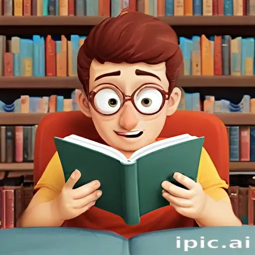 reading cartoon