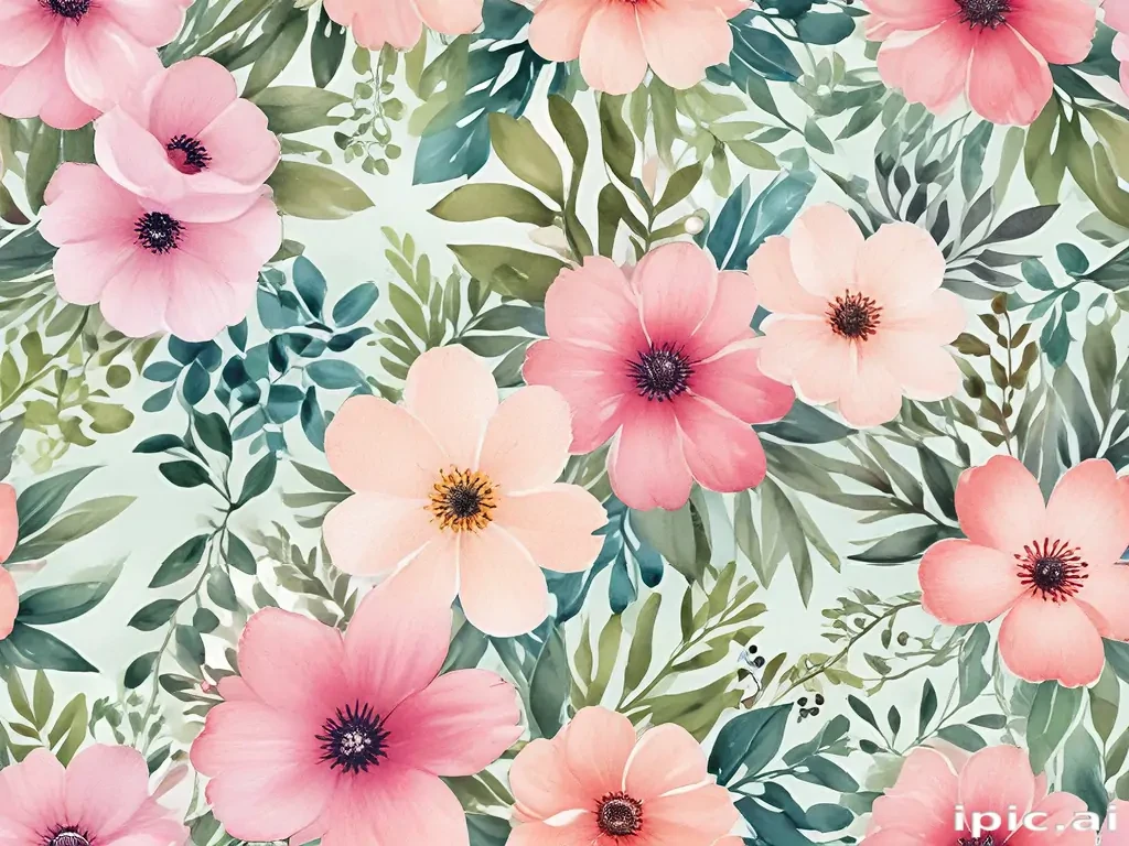 background watercolor flowers