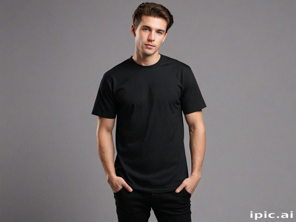 black mockup shirt