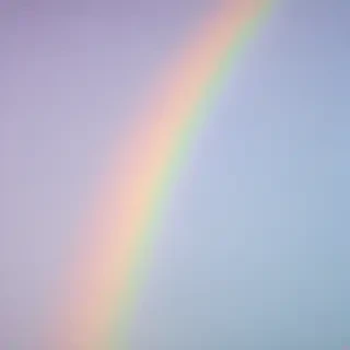 pastel coloured rainbow
