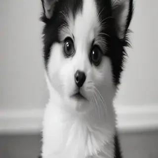 cute black and white