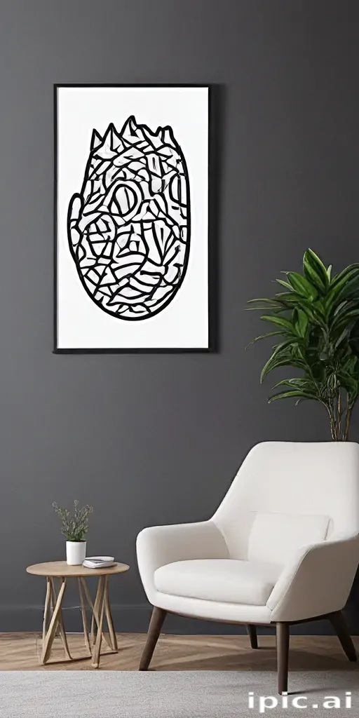 mockup wall art