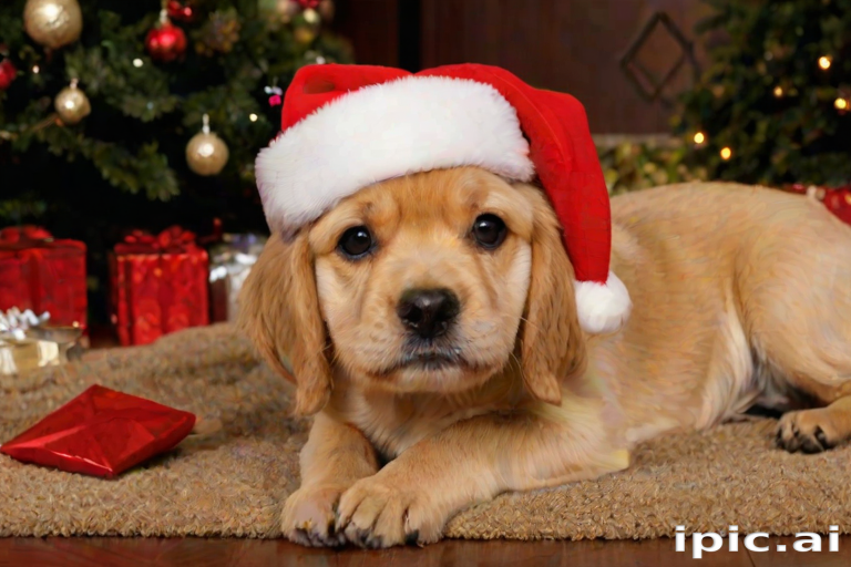 pictures of dogs christmas