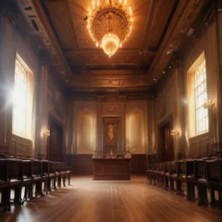 court room background