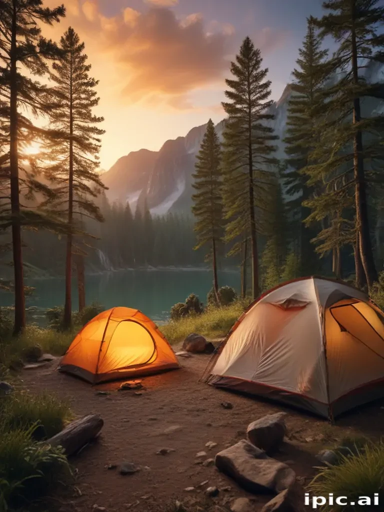 camping background pic