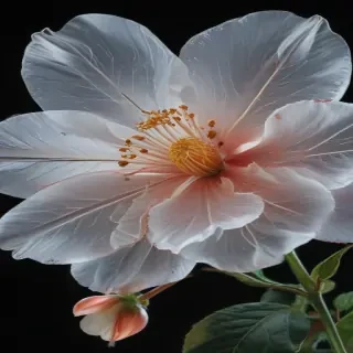 transparent flower outline