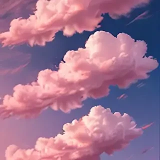 aesthetic pink clouds