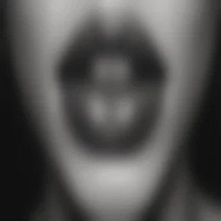 lips clipart black and white