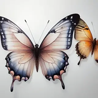 butterflies transparent