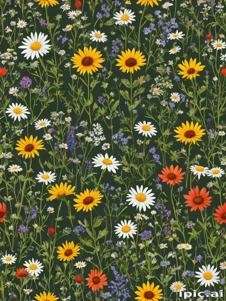wildflowers transparent background