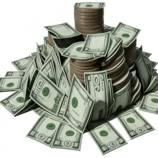 pile of money png