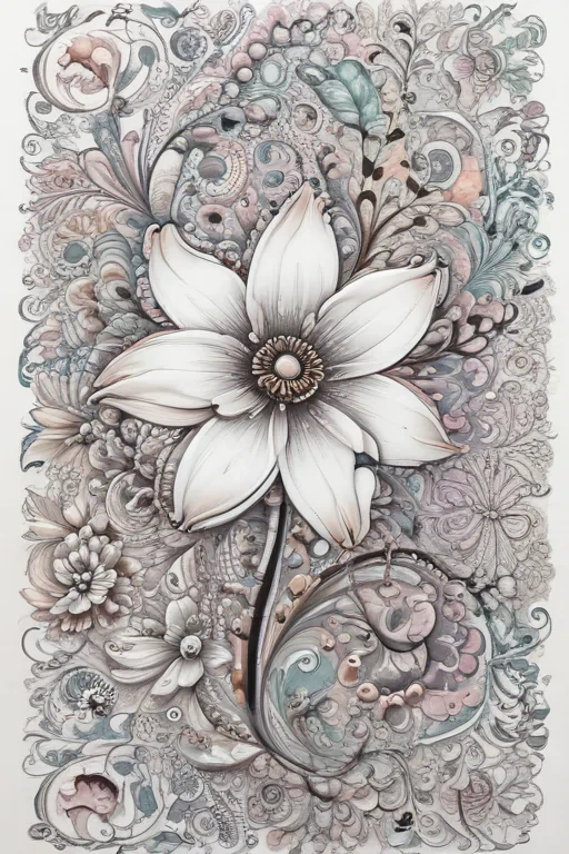 flower doodle art