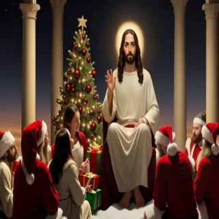 jesus at christmas images