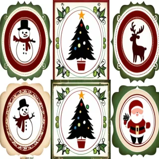 vintage christmas printables free
