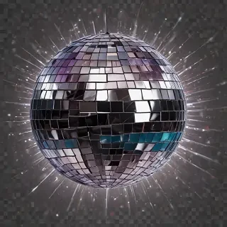 transparent background disco ball png