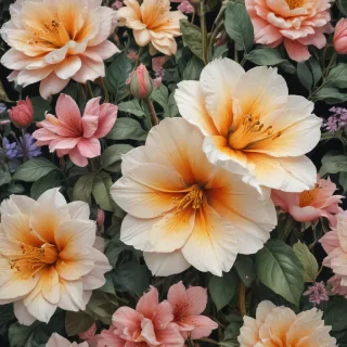 aesthetic flowers drawing