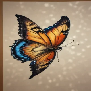 butterfly drawling