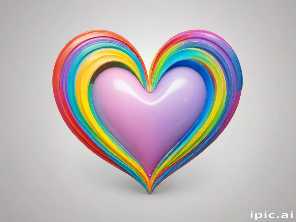 rainbow heart png