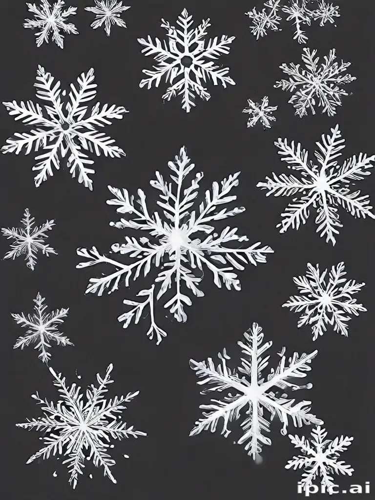 snowflakes clipart transparent background