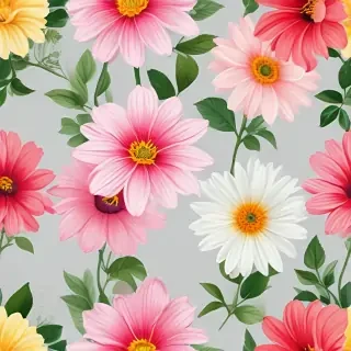 flowers clear background