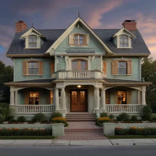 background of a house