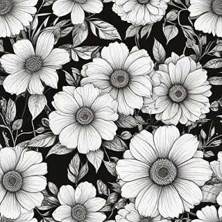 flower line art