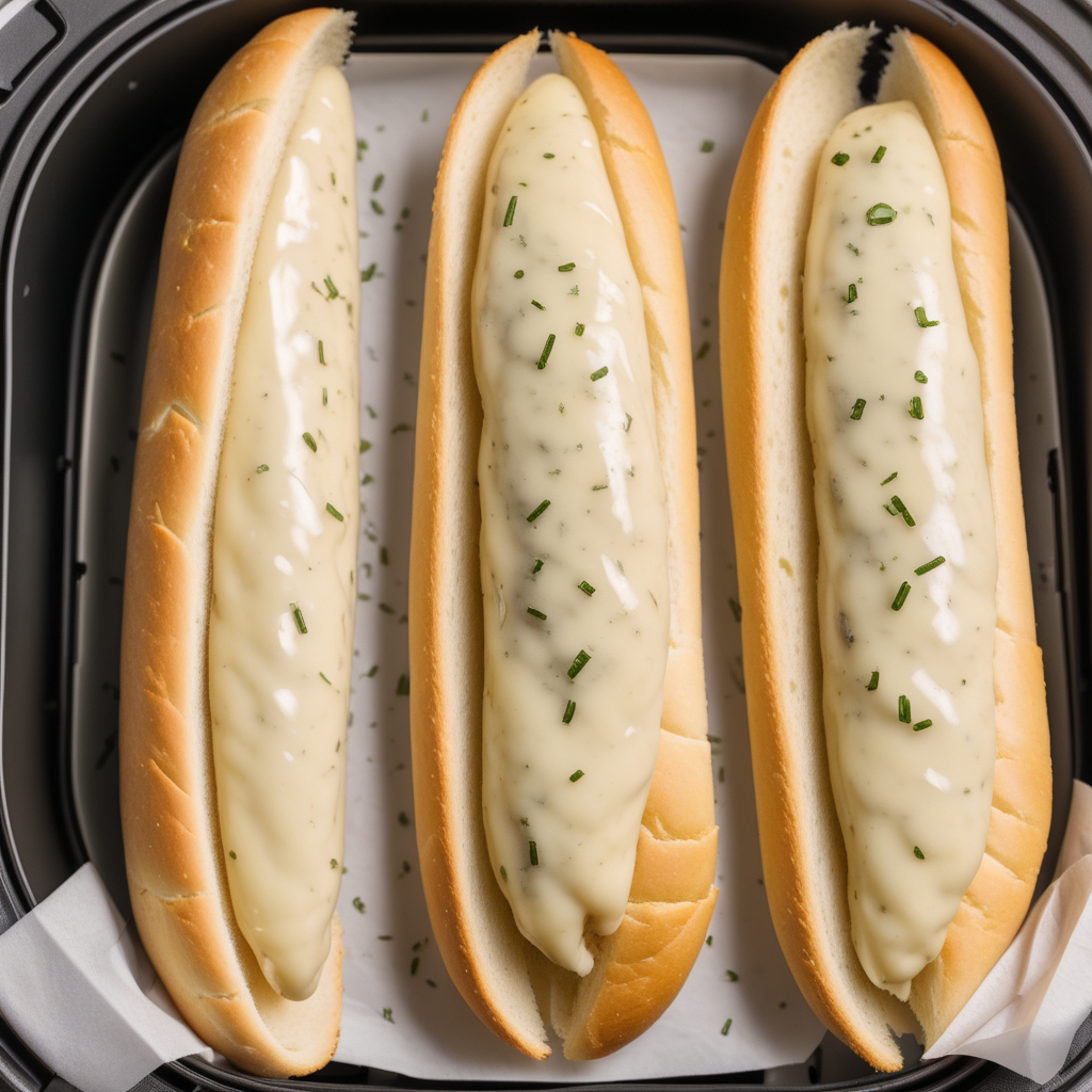 air fryer frozen garlic bread