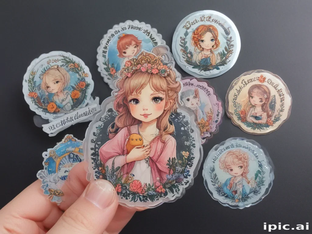 transparent cute stickers