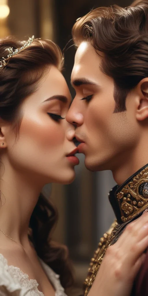 couple kissing aesthetic
