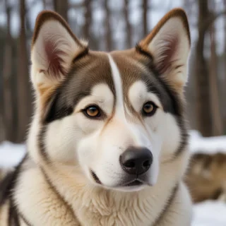 alaskan husky shepherd