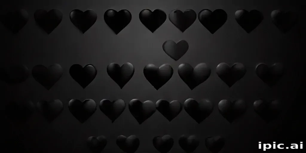 black hearts background