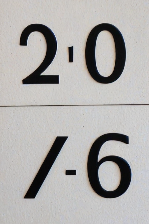 transparent numbers