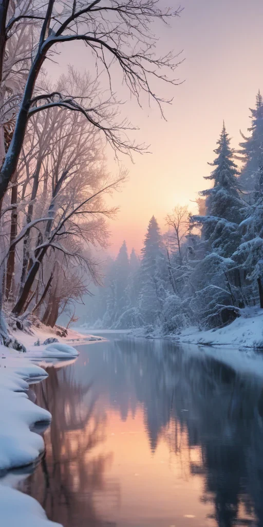winter zoom background