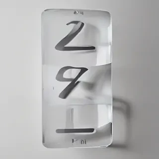 transparent numbers