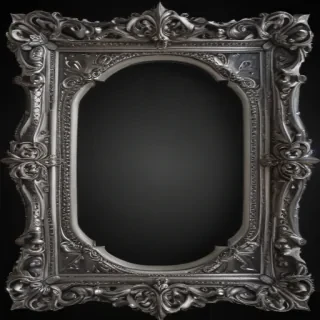silver frame png
