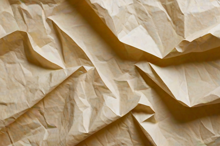 wrinkled paper overlay
