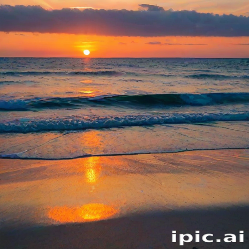 beach background sunset