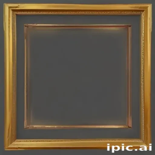 rectangle golden frame png