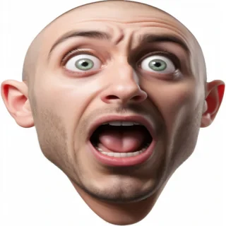 shocked face png