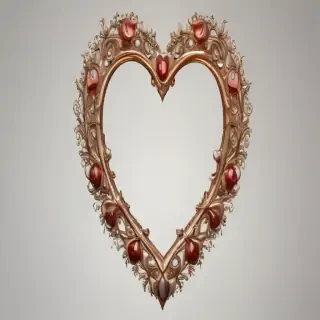 heart border png aesthetic
