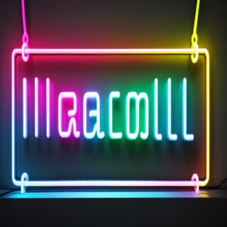 neon instagram logo