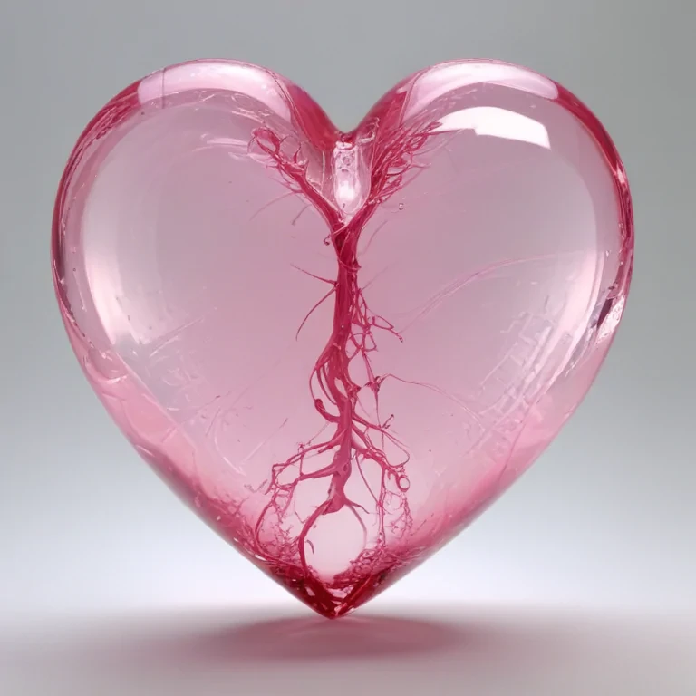 transparent pink heart