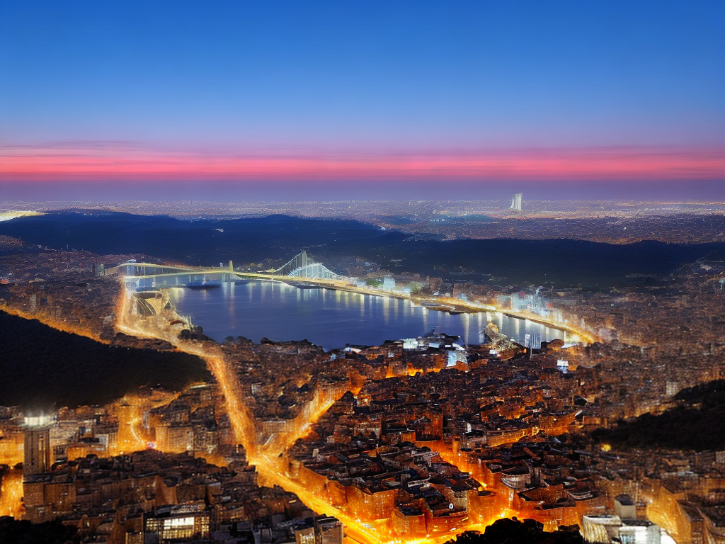Fireworks over city of Agraba and Aladin on flingor carpet