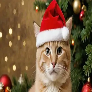 cat christmas wallpaper