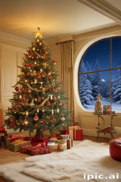 retro christmas image