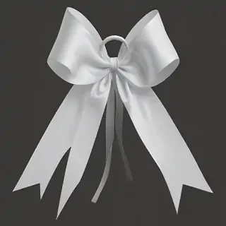 white ribbon png