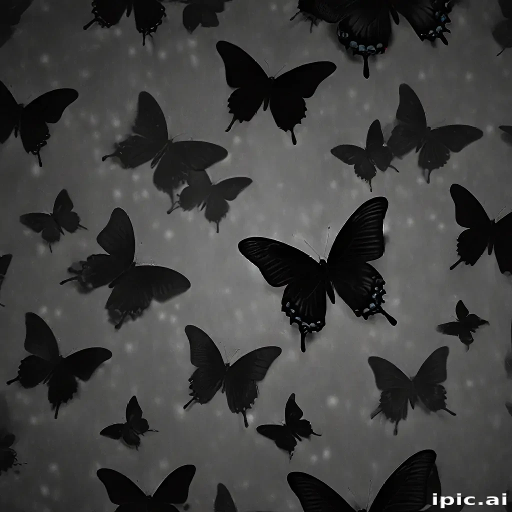 black butterfly wallpaper