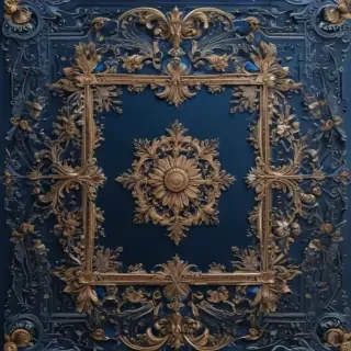 blue border design