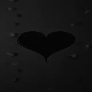 aesthetic black heart wallpaper