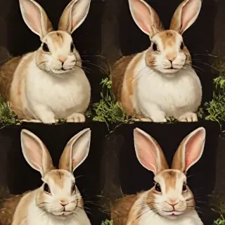 vintage rabbit images